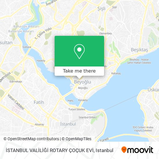 İSTANBUL VALİLİĞİ ROTARY ÇOÇUK EVİ map