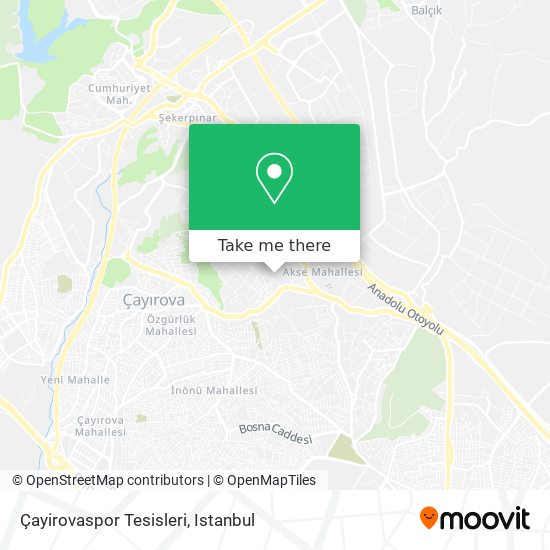 Çayirovaspor Tesisleri map