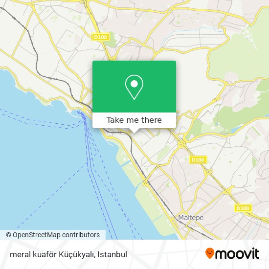 meral kuaför Küçükyalı map