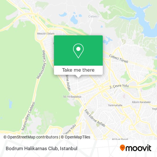 Bodrum Halikarnas Club map