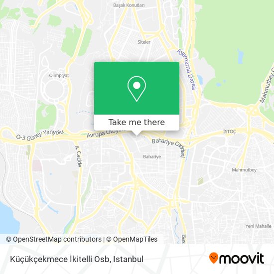 Küçükçekmece İkitelli Osb map