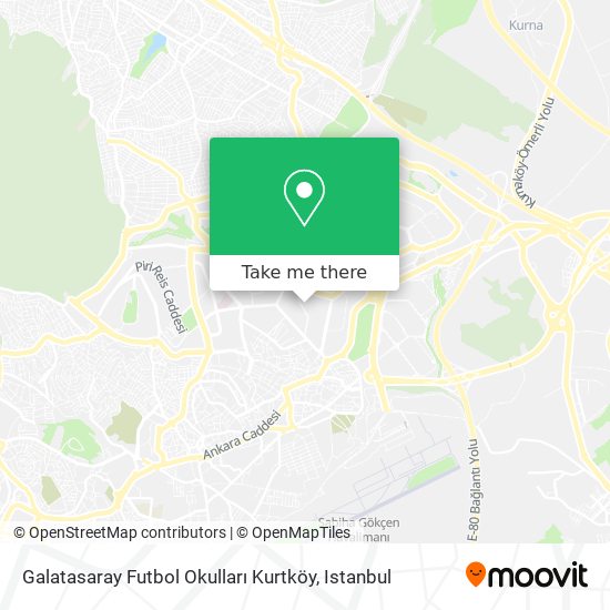 Galatasaray Futbol Okulları Kurtköy map