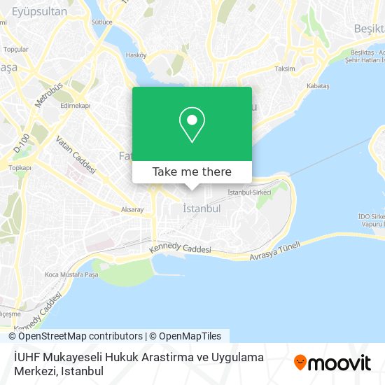 İUHF Mukayeseli Hukuk Arastirma ve Uygulama Merkezi map