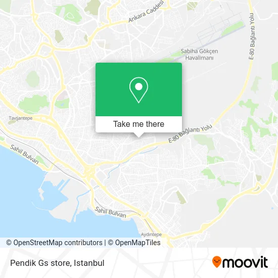 Pendik Gs store map
