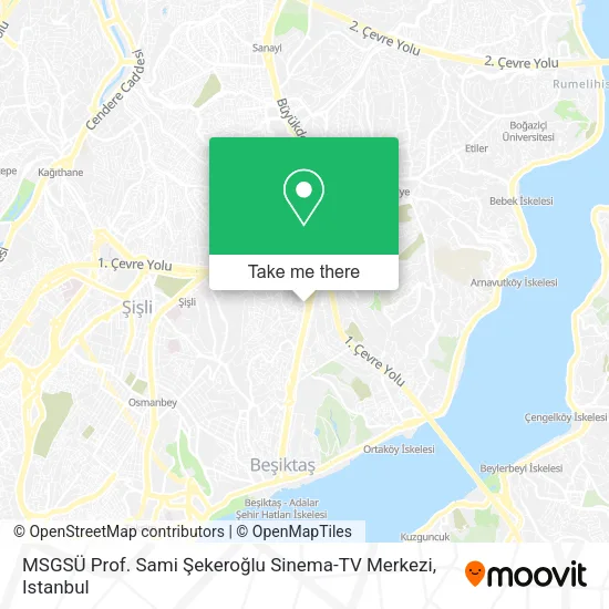 MSGSÜ Prof. Sami Şekeroğlu Sinema-TV Merkezi map