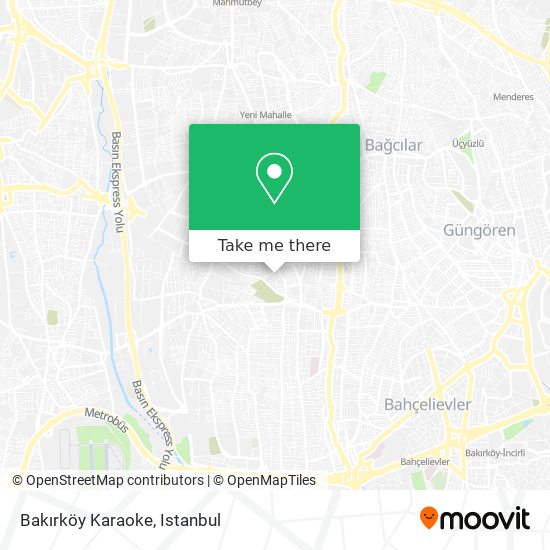 Bakırköy Karaoke map