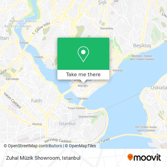 Zuhal Müzik Showroom map