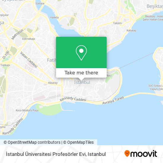 İstanbul Üniversitesi Profesörler Evi map