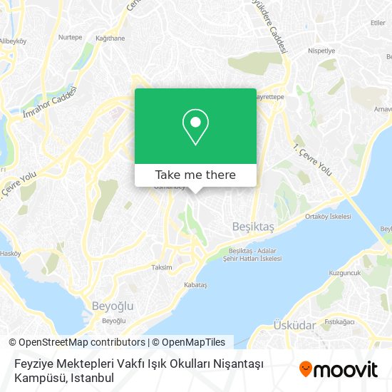 Feyziye Mektepleri Vakfı Işık Okulları Nişantaşı Kampüsü map