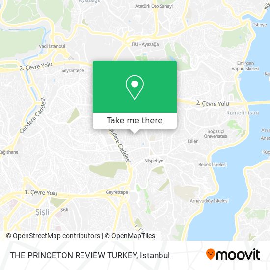 THE PRINCETON REVIEW TURKEY map