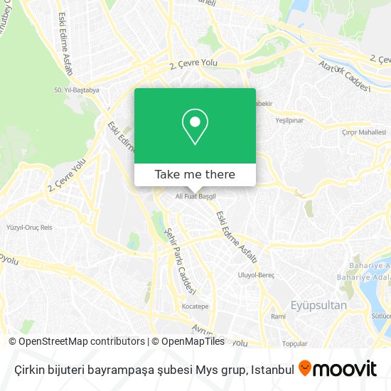 Çirkin bijuteri  bayrampaşa şubesi Mys grup map