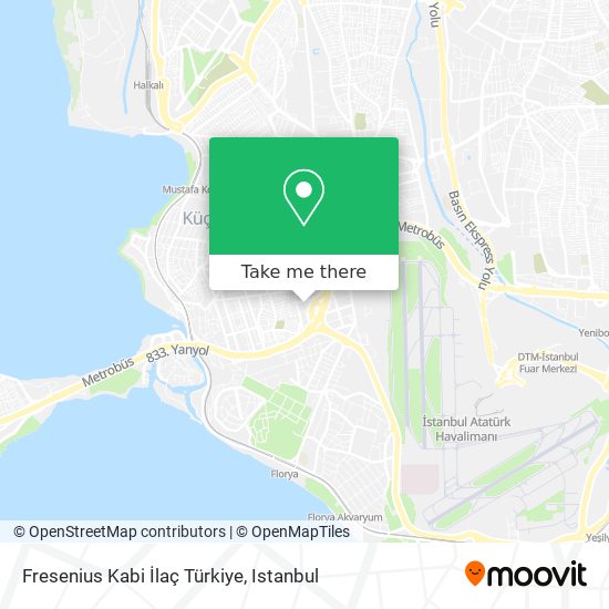 Fresenius Kabi İlaç Türkiye map