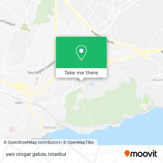 yeni otogar gebze map