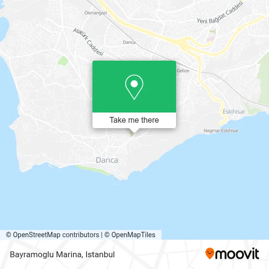 Bayramoglu Marina map