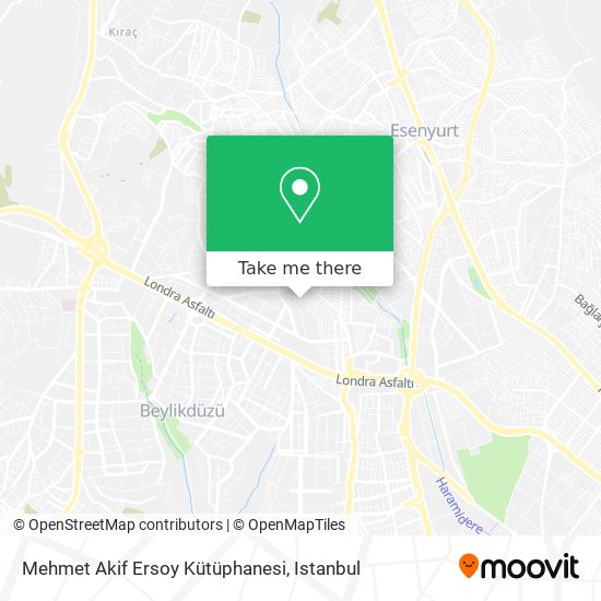 Mehmet Akif Ersoy Kütüphanesi map