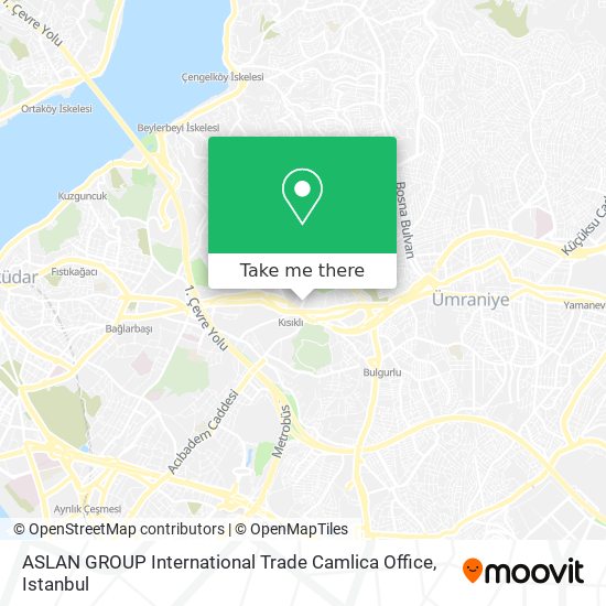 ASLAN GROUP International Trade Camlica Office map