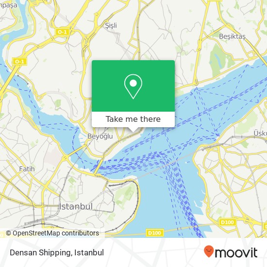 Densan Shipping map