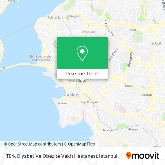 Türk Diyabet Ve Obezite Vakfı Hastanesi map