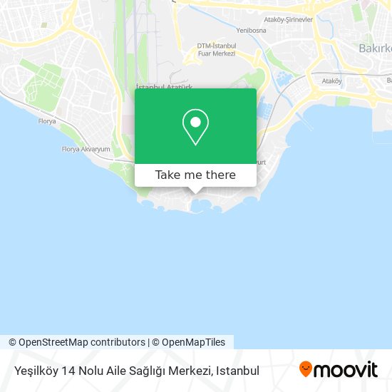 Yeşilköy 14 Nolu Aile Sağlığı Merkezi map