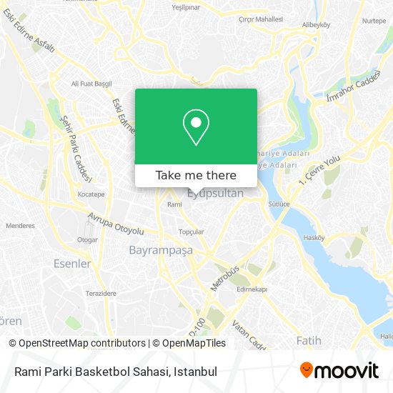 Rami Parki Basketbol Sahasi map