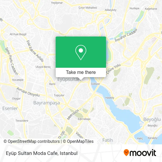 Eyüp Sultan Moda Cafe map