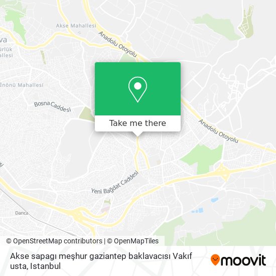 Akse sapagı meşhur gaziantep baklavacısı Vakıf usta map