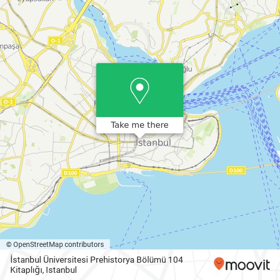 İstanbul Üniversitesi Prehistorya Bölümü 104 Kitaplığı map