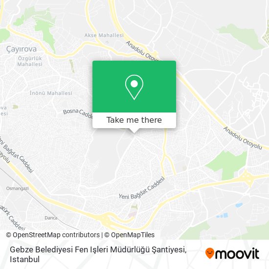 Gebze Belediyesi Fen Işleri Müdürlüğü Şantiyesi map