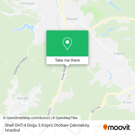 Shell OHT-4 Doğu 3.Köprü Otobanı Çekmeköy map