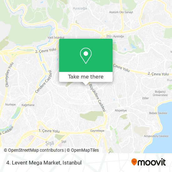 4. Levent Mega Market map