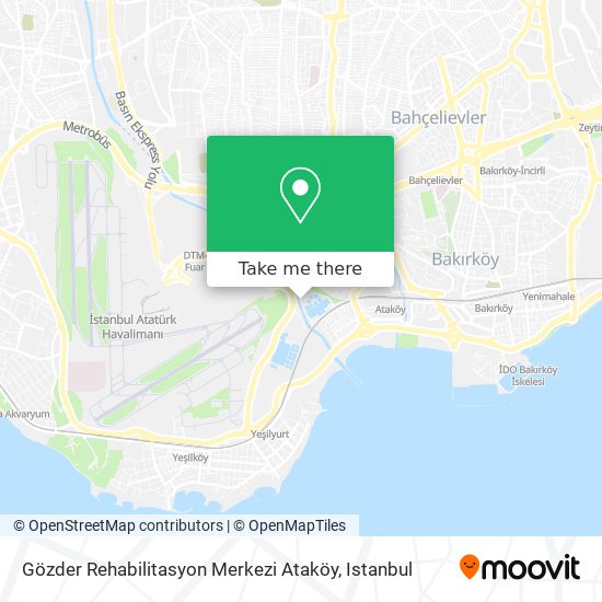 Gözder Rehabilitasyon Merkezi Ataköy map