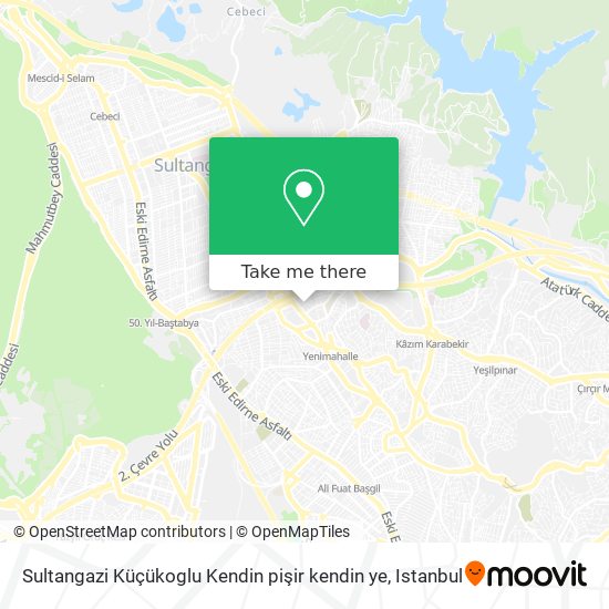 Sultangazi Küçükoglu Kendin pişir kendin ye map