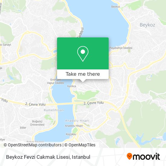 Beykoz Fevzi Cakmak Lisesi map