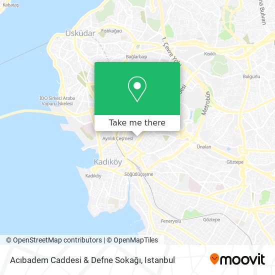 Acıbadem Caddesi & Defne Sokağı map