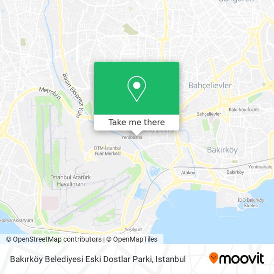 Bakırköy Belediyesi Eski Dostlar Parki map