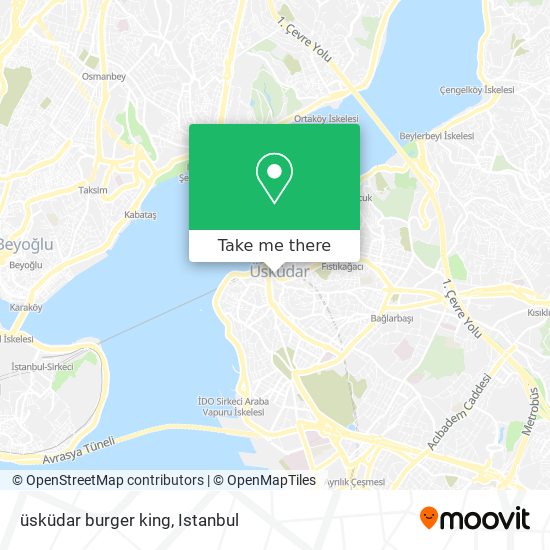 üsküdar burger king map