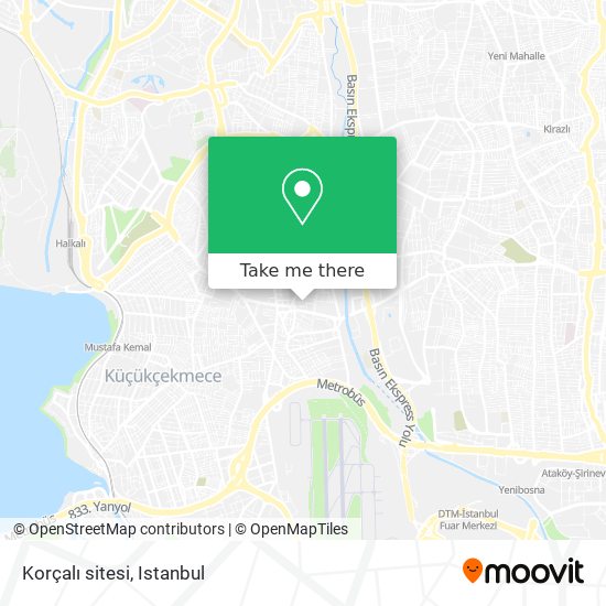 Korçalı sitesi map