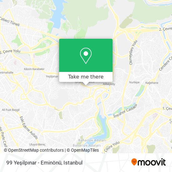 99 Yeşilpınar - Eminönü map