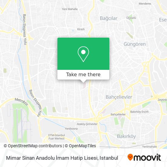 Mimar Sinan Anadolu İmam Hatip Lisesi map