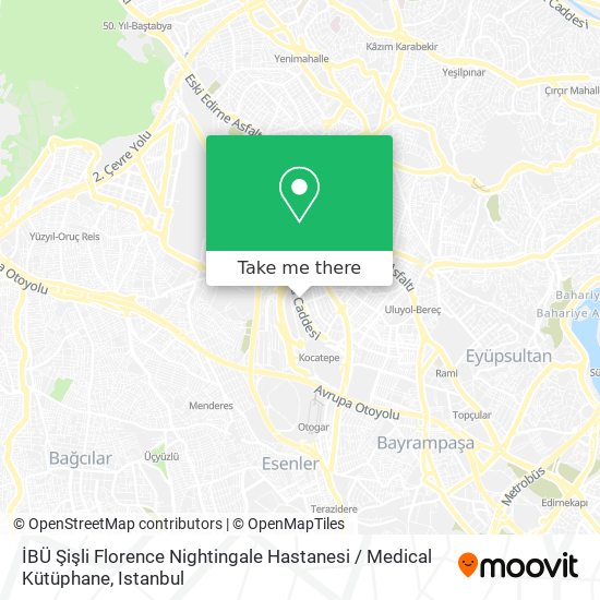 İBÜ Şişli Florence Nightingale Hastanesi /  Medical Kütüphane map