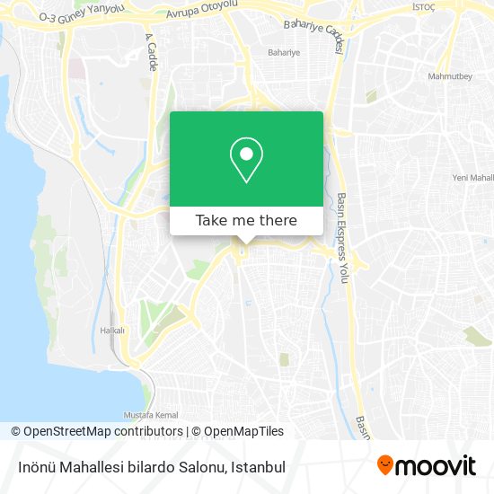 Inönü Mahallesi bilardo Salonu map
