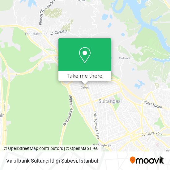 Vakıfbank Sultançiftliği Şubesi map