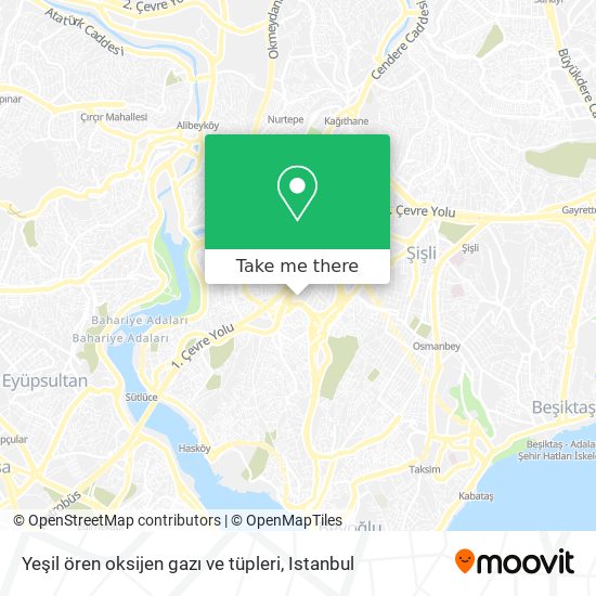 Yeşil ören oksijen gazı ve tüpleri map