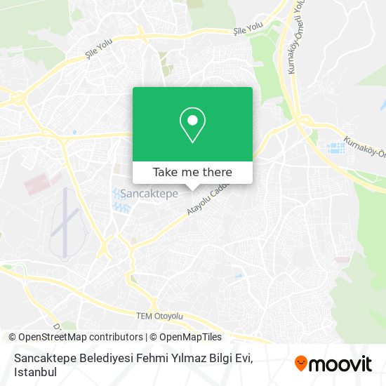 Sancaktepe Belediyesi Fehmi Yılmaz Bilgi Evi map