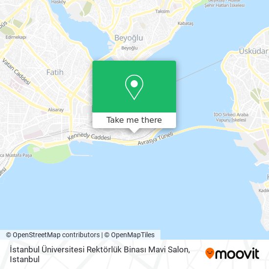 İstanbul Üniversitesi Rektörlük Binası Mavi Salon map