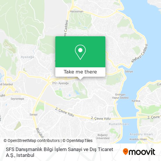 SFS Danışmanlık Bilgi İşlem Sanayi ve Dış Ticaret A.Ş. map