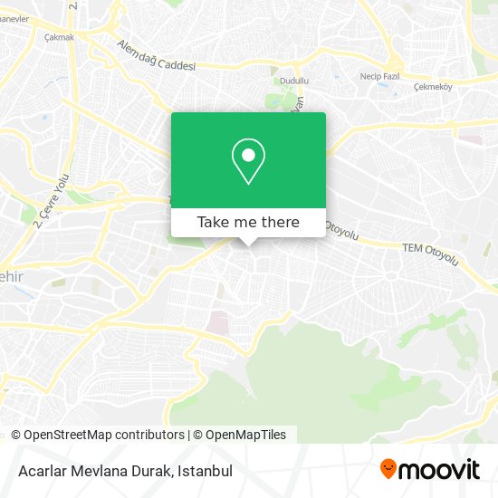 Acarlar Mevlana Durak map