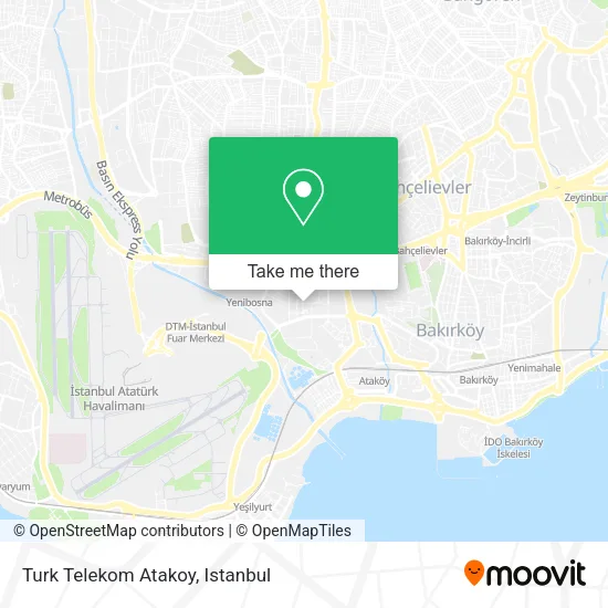 Turk Telekom Atakoy map