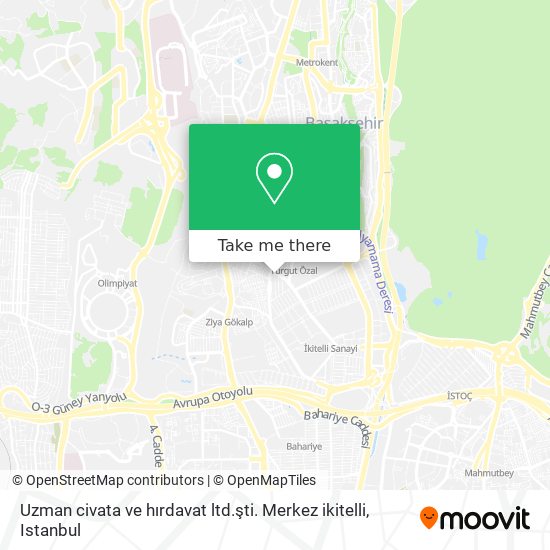 Uzman civata ve hırdavat ltd.şti. Merkez ikitelli map