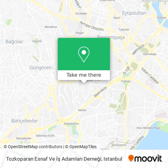 Tozkoparan Esnaf Ve İş Adamları Derneği map